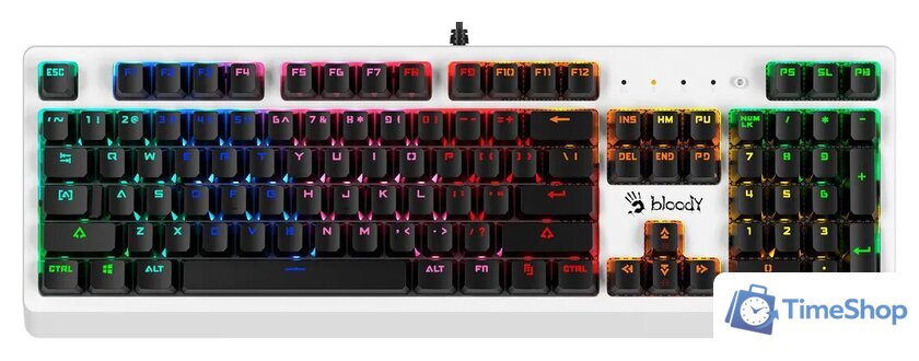 Клавиатура A4Tech Bloody B810RC (белый) - Изображение №1 — Интернет-магазин Time-Shop