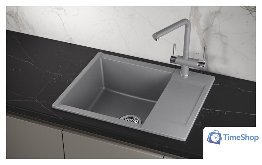 Кухонная мойка Granula ES-6202 (алюминиум) - Изображение №3 — Интернет-магазин Time-Shop
