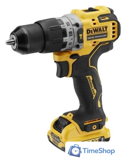 Ударная дрель-шуруповерт DeWalt DCD706D2-QW (с 2-мя АКБ, кейс) - Изображение №2 — Интернет-магазин Time-Shop