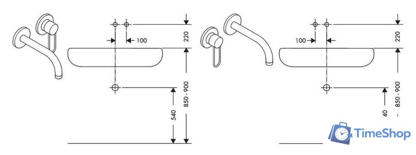 Смеситель Axor Uno 38122000 - Изображение №3 — Интернет-магазин Time-Shop