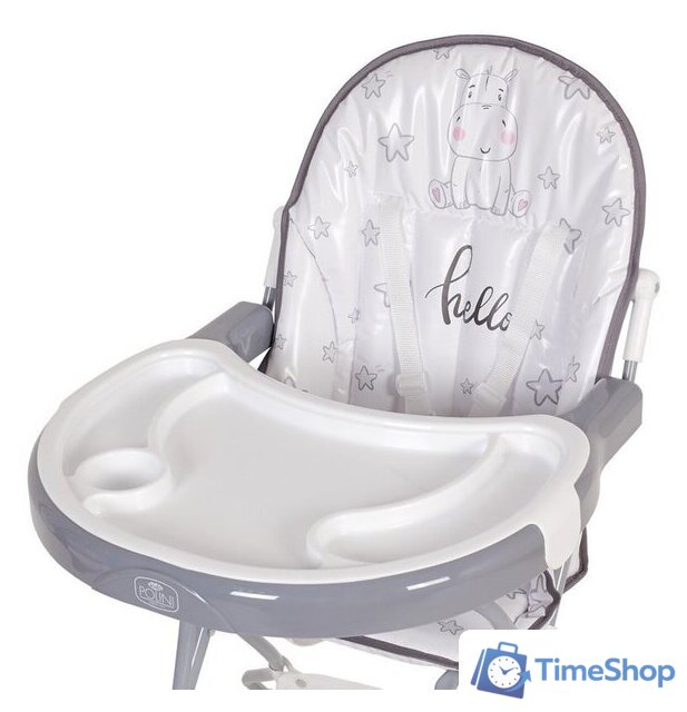 Высокий стульчик Polini Kids 252 (бегемотик, серый) - Изображение №9 — Интернет-магазин Time-Shop
