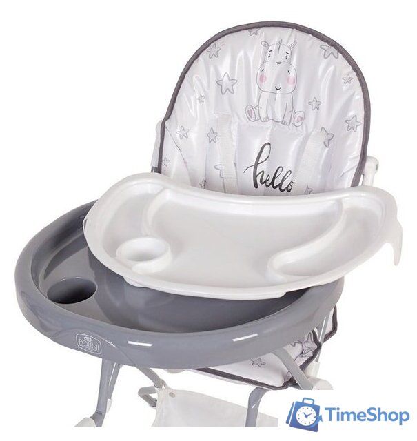Высокий стульчик Polini Kids 252 (бегемотик, серый) - Изображение №10 — Интернет-магазин Time-Shop