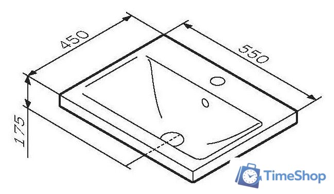 Умывальник AM.PM X-Joy M85AWCC0552WG - Изображение №5 — Интернет-магазин Time-Shop