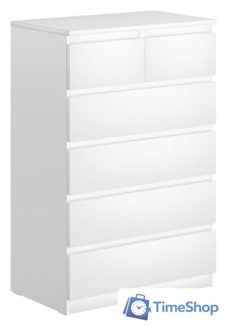 Комод Mio Tesoro Мальта 6 ящиков 80x121 2.05.02.100.1 (белый) - Изображение №1 — Интернет-магазин Time-Shop