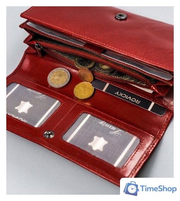 Кошелек Cedar Rovicky CPR-8787-BAR (красный) - Изображение №6 — Интернет-магазин Time-Shop