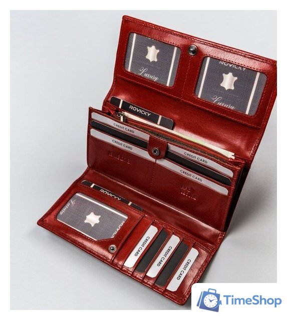 Кошелек Cedar Rovicky CPR-8787-BAR (красный) - Изображение №5 — Интернет-магазин Time-Shop