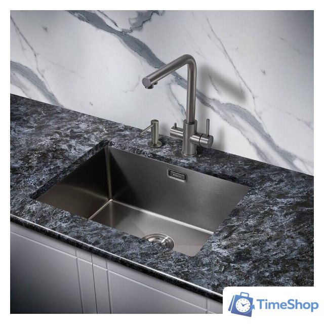 Кухонная мойка Milacio Denia 58 Steel MC.77459 (вороненая сталь) - Изображение №3 — Интернет-магазин Time-Shop