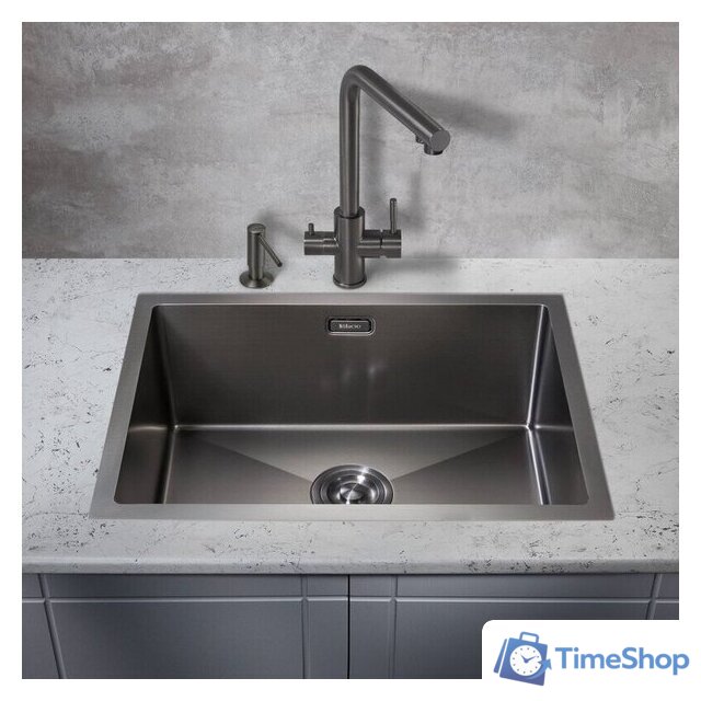 Кухонная мойка Milacio Denia 58 Steel MC.77459 (вороненая сталь) - Изображение №5 — Интернет-магазин Time-Shop