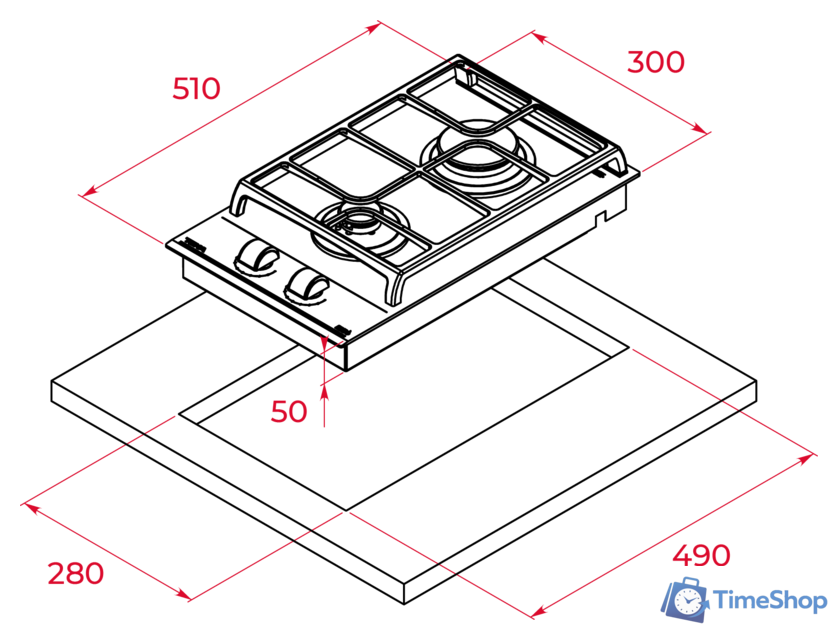 Варочная панель TEKA GZC 32300 XBN - Изображение №6 — Интернет-магазин Time-Shop