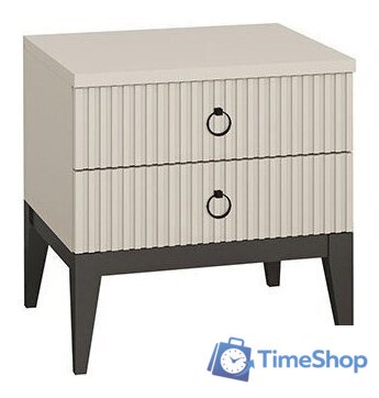 Тумба Ангстрем Хилтон спальня ХТ-302.03 (Д) исп.3 (Д2, кашемир серый) - Изображение №1 — Интернет-магазин Time-Shop