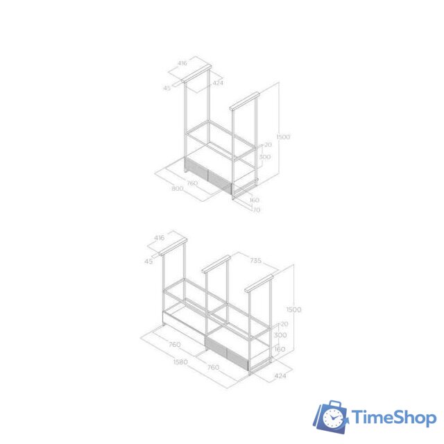 Кухонная вытяжка Elica Open Suite Superior BL/F/80 - Изображение №5 — Интернет-магазин Time-Shop
