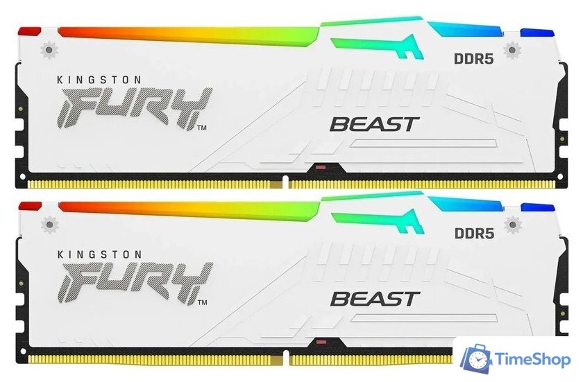 Оперативная память Kingston FURY Beast RGB 2x16ГБ DDR5 6000 МГц KF560C36BWE2AK2-32 - Изображение №1 — Интернет-магазин Time-Shop