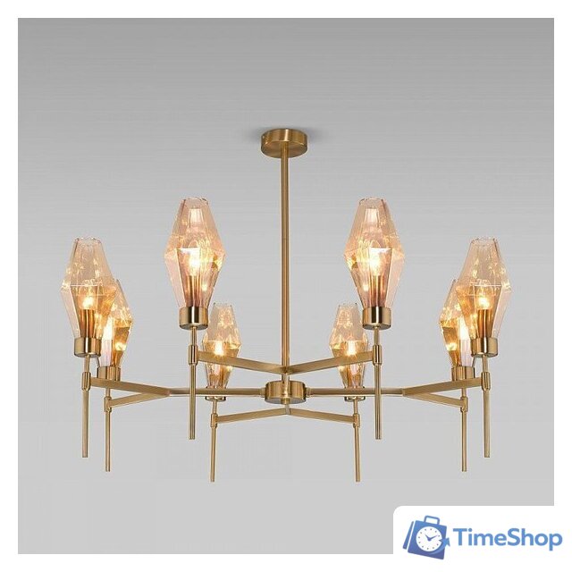 Подвесная люстра Евросвет Prism 60143/8 латунь - Изображение №1 — Интернет-магазин Time-Shop
