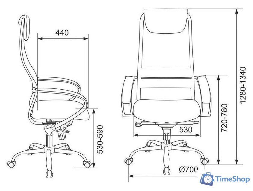 Офисное кресло Бюрократ CH-609SL (черный) - Изображение №9 — Интернет-магазин Time-Shop