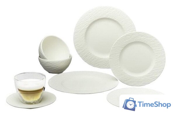 Столовый сервиз Villeroy & Boch Manufacture Rock Blanc 10-4240-8752 - Изображение №1 — Интернет-магазин Time-Shop
