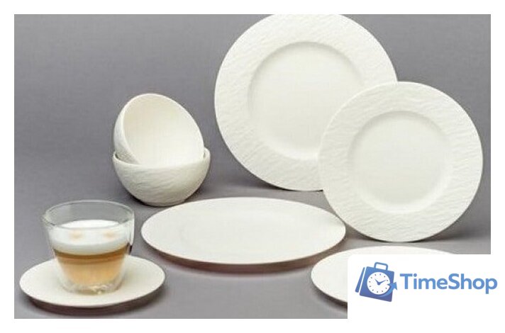 Столовый сервиз Villeroy & Boch Manufacture Rock Blanc 10-4240-8752 - Изображение №2 — Интернет-магазин Time-Shop