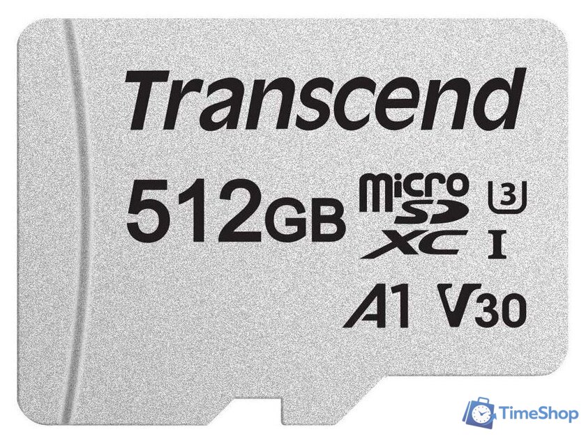 Карта памяти Transcend microSDXC 300S 512GB (с адаптером) - Изображение №2 — Интернет-магазин Time-Shop