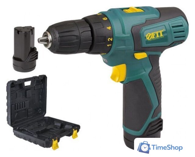 Дрель-шуруповерт FIT 80181 (с 2-мя АКБ, кейс) - Изображение №1 — Интернет-магазин Time-Shop