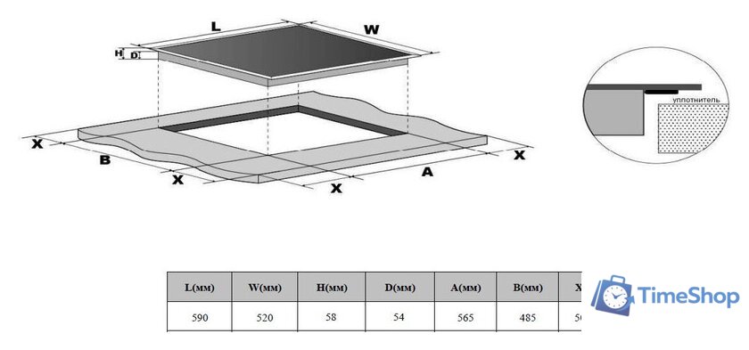 Варочная панель Weissgauff HI 632 W - Изображение №2 — Интернет-магазин Time-Shop