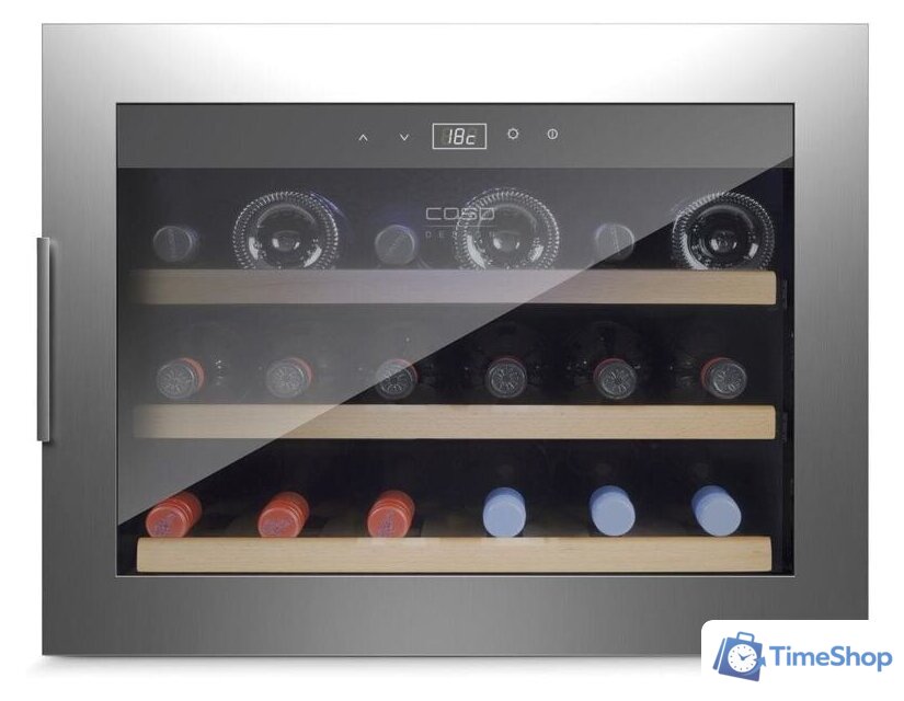 Винный шкаф CASO WineSafe 18 EB Inox - Изображение №3 — Интернет-магазин Time-Shop
