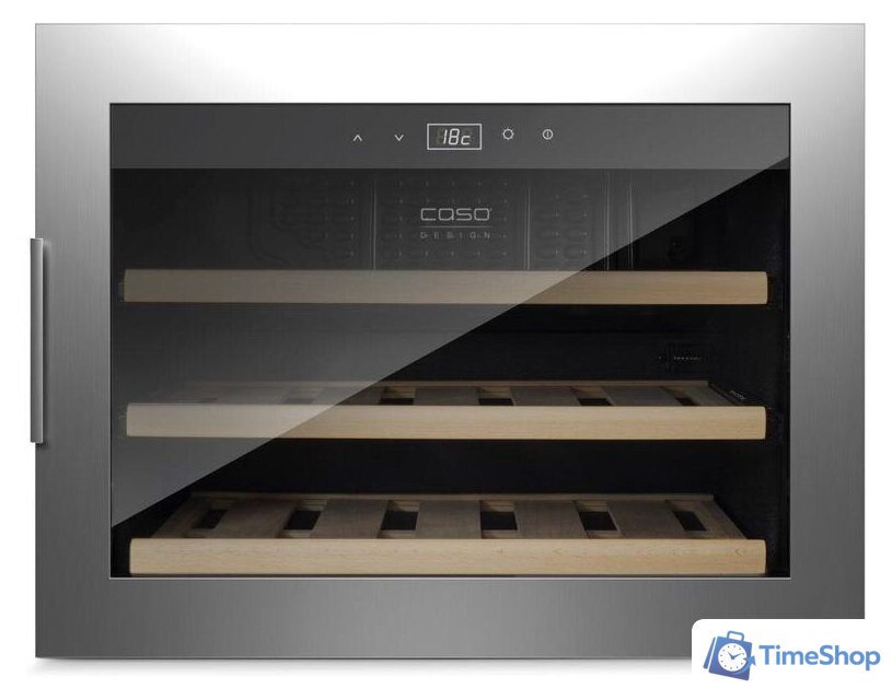 Винный шкаф CASO WineSafe 18 EB Inox - Изображение №2 — Интернет-магазин Time-Shop