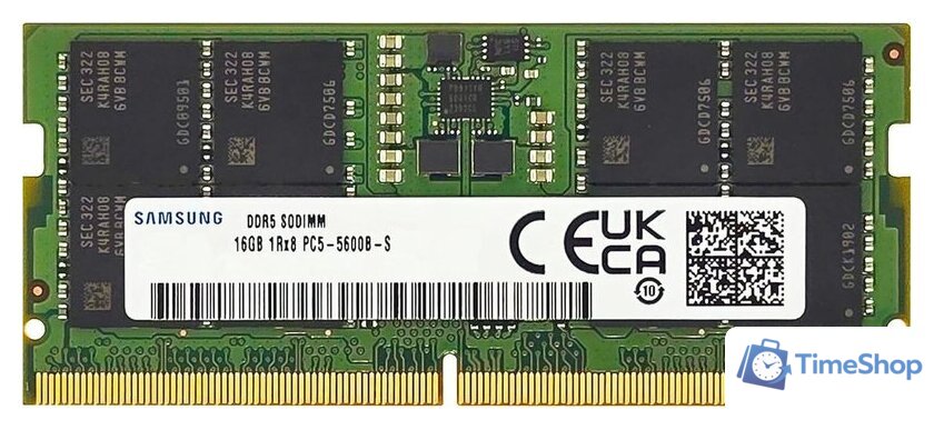 Оперативная память Samsung 16ГБ DDR5 SODIMM 5600 МГц M425R2GA3EB0-CWM - Изображение №1 — Интернет-магазин Time-Shop