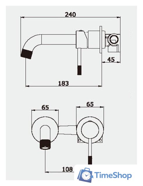 Смеситель Vieir V403513-N - Изображение №2 — Интернет-магазин Time-Shop