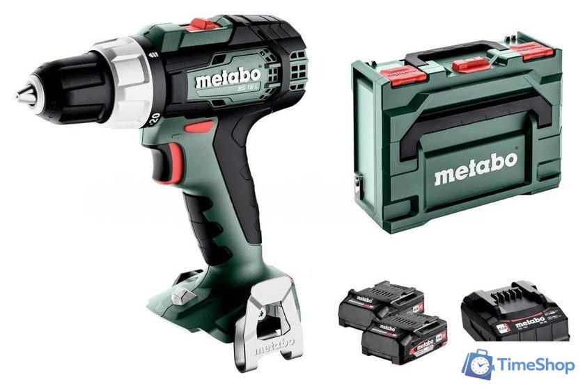 Дрель-шуруповерт Metabo BS 18 L 614051500 (с 2-мя АКБ, кейс) - Изображение №1 — Интернет-магазин Time-Shop