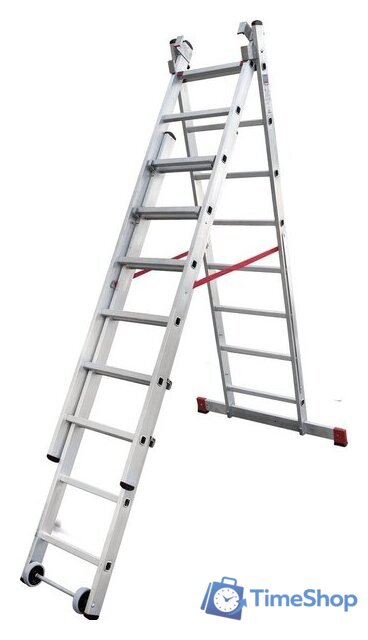 Лестница-стремянка Новая высота NV 523 трёхсекционная индустриальная 3x8 ступеней - Изображение №6 — Интернет-магазин Time-Shop