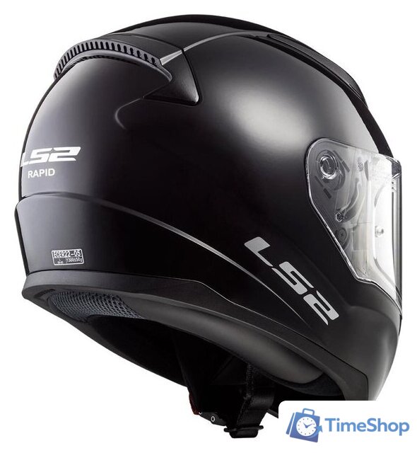 Мотошлем LS2 FF353 Rapid Solid (XL, black) - Изображение №2 — Интернет-магазин Time-Shop