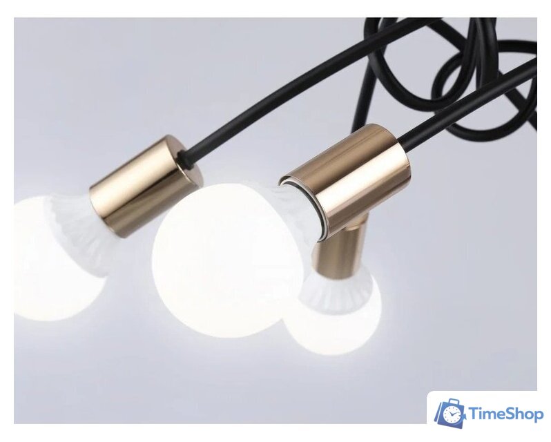 Люстра средней высоты Ambrella light Traditional TR80419/5 BK/GD (черный/золото) - Изображение №5 — Интернет-магазин Time-Shop