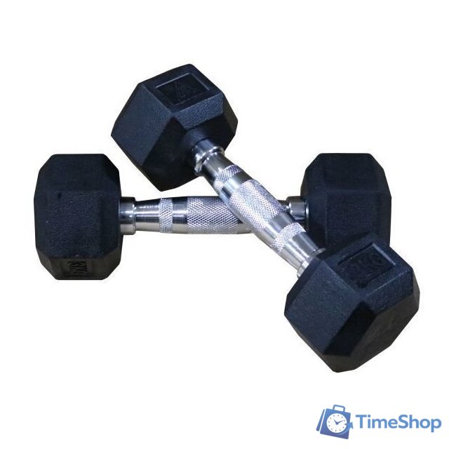 Набор гантелей DFC DB001-27.5 2x27.5 кг - Изображение №3 — Интернет-магазин Time-Shop