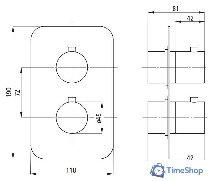 Душевая система  Deante Box Steel BXYZFEBT - Изображение №20 — Интернет-магазин Time-Shop