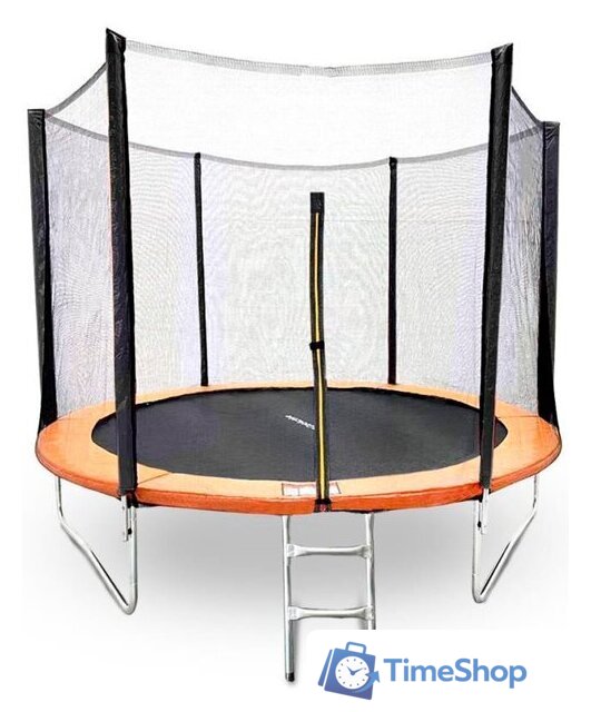 Батут GetActive Jump 8ft - 252 см с лестницей, внешней сеткой (оранжевый) - Изображение №1 — Интернет-магазин Time-Shop