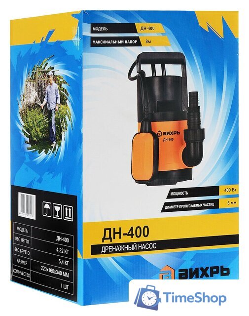 Дренажный насос Вихрь ДН-400 - Изображение №6 — Интернет-магазин Time-Shop