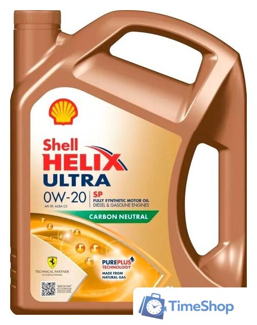 Моторное масло Shell Helix Ultra SP 0W-20 5л - Изображение №1 — Интернет-магазин Time-Shop
