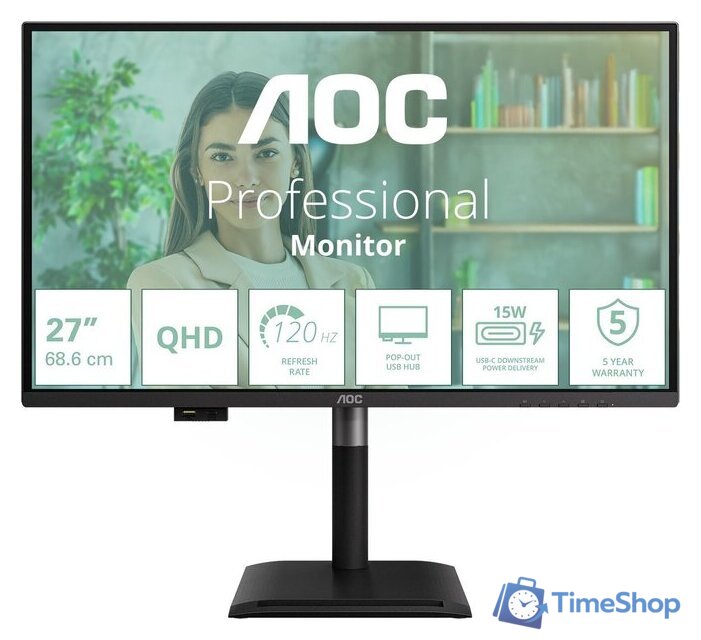 Монитор AOC Q27P4U - Изображение №1 — Интернет-магазин Time-Shop