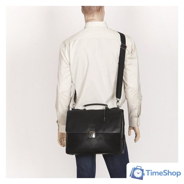 Мужская сумка Bugatti Romano 49399001 (черный) - Изображение №7 — Интернет-магазин Time-Shop