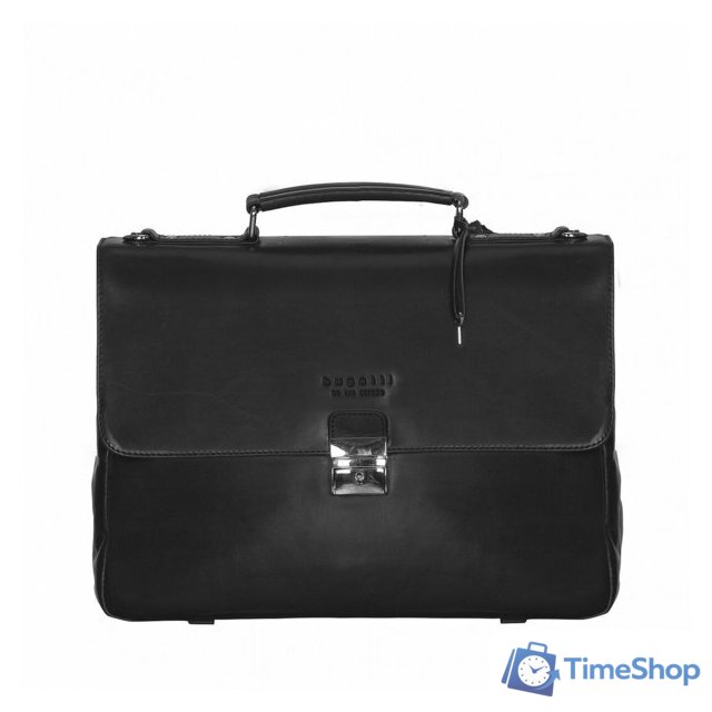 Мужская сумка Bugatti Romano 49399001 (черный) - Изображение №1 — Интернет-магазин Time-Shop