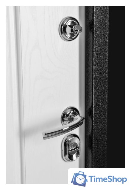 Металлическая дверь Guard Термо MG109 86x205 правая (черное серебро/белый ясень) - Изображение №4 — Интернет-магазин Time-Shop