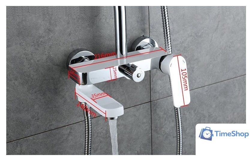 Душевая система  Gappo G2448 - Изображение №9 — Интернет-магазин Time-Shop