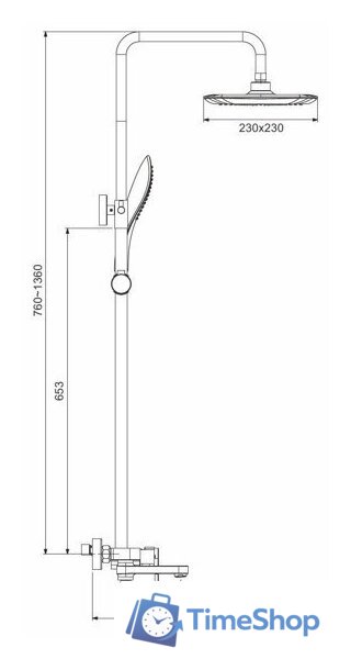 Душевая система  Gappo G2448 - Изображение №14 — Интернет-магазин Time-Shop