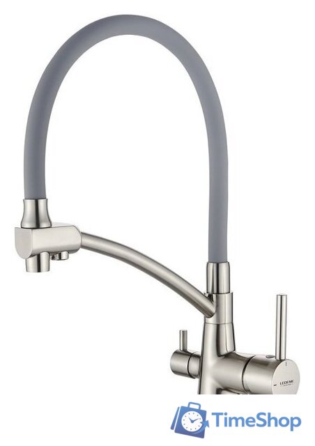 Смеситель Ledeme L4855A-9 (сатин/серый) - Изображение №1 — Интернет-магазин Time-Shop