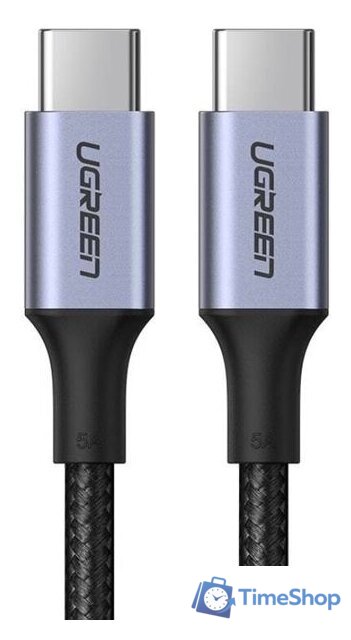 Кабель Ugreen US316 70429 USB Type-C - USB Type-C (2 м, черный) - Изображение №1 — Интернет-магазин Time-Shop