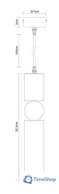 Точечный светильник Arte Lamp Ran A3162SP-1PB - Изображение №6 — Интернет-магазин Time-Shop