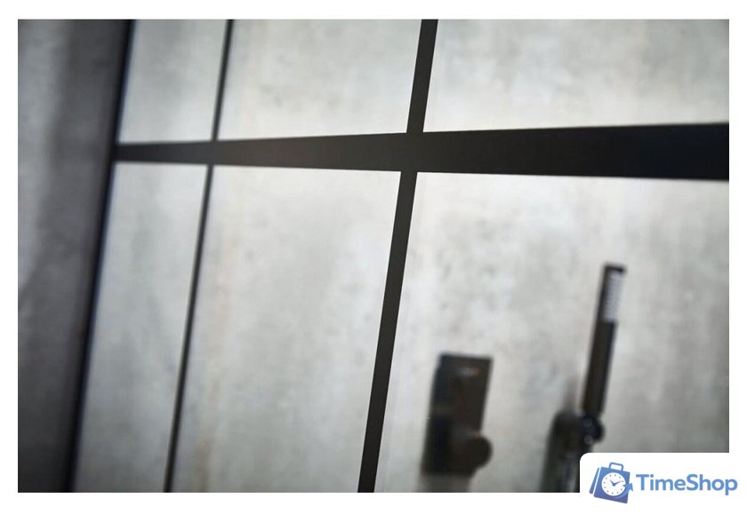 Душевая стенка Calani Soleo Walk In 90x195 CAL-K6010 (черный/прозрачное стекло) - Изображение №2 — Интернет-магазин Time-Shop