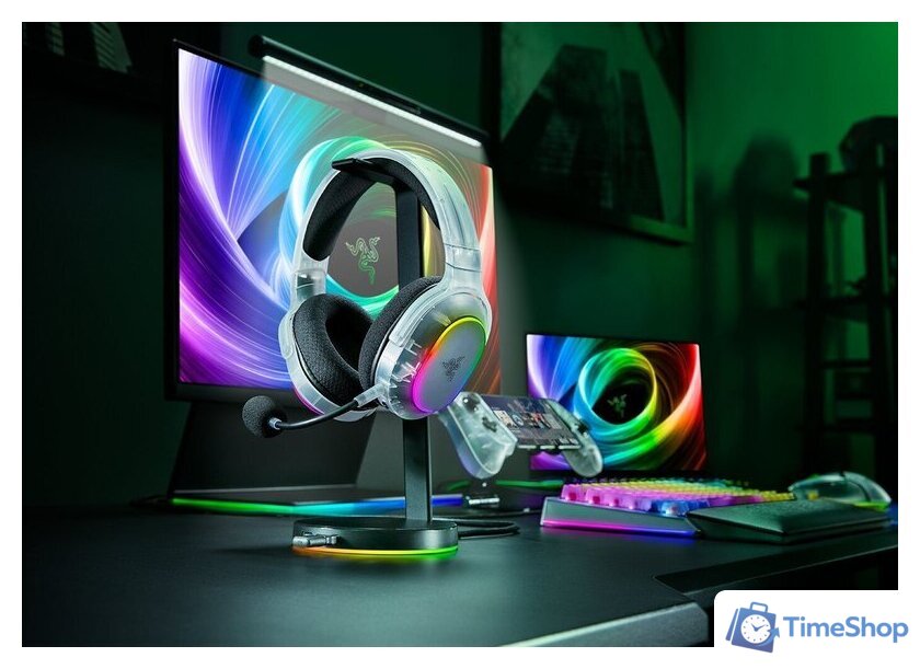Наушники Razer Barracuda X Chroma (прозрачный) - Изображение №9 — Интернет-магазин Time-Shop