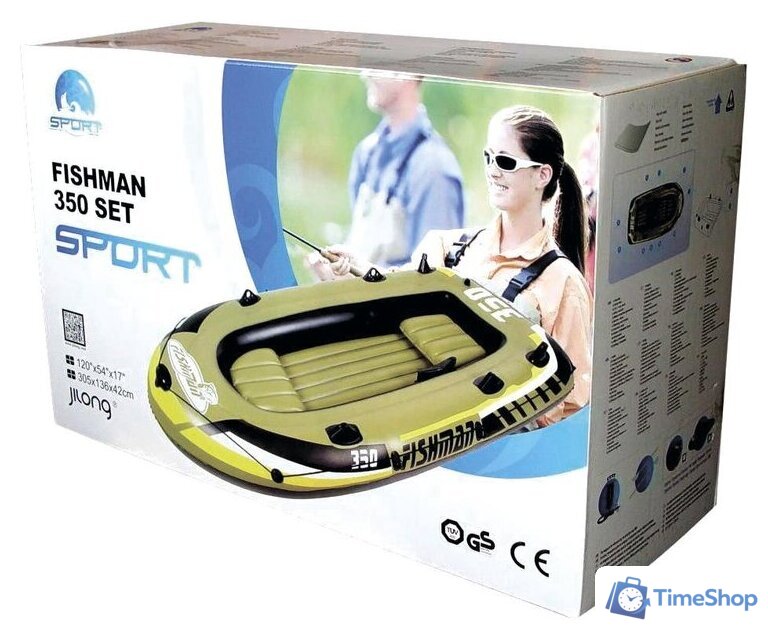 Гребная лодка Jilong Fishman 350 Set - Изображение №3 — Интернет-магазин Time-Shop