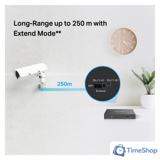 Неуправляемый коммутатор Mercusys MS110P - Изображение №6 — Интернет-магазин Time-Shop