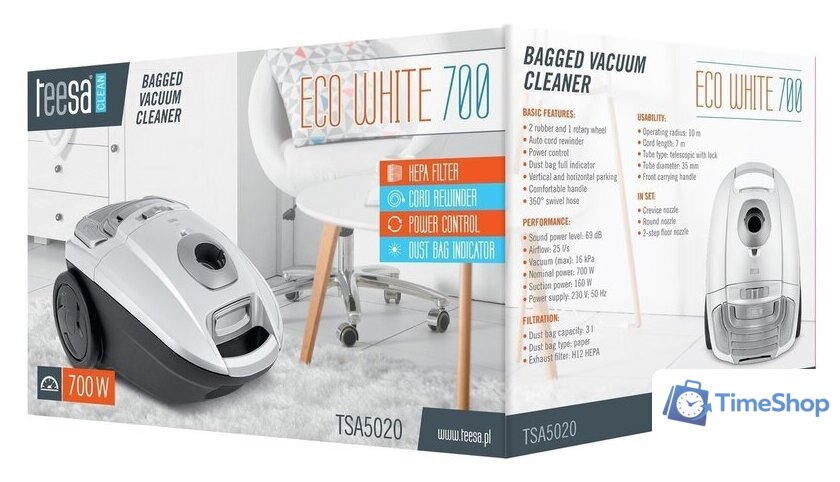Пылесос Teesa TSA5020 - Изображение №7 — Интернет-магазин Time-Shop